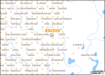 map of Bāusha