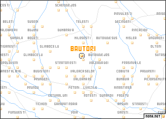 map of Băutori