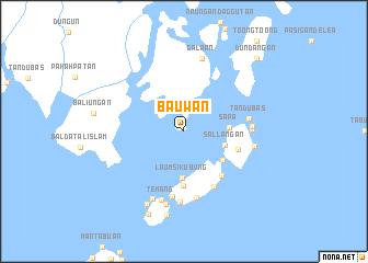 map of Ba”uwan