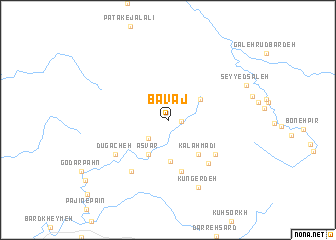 map of Bāvaj