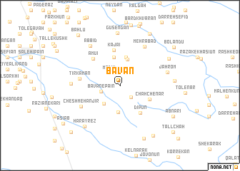 map of Bavān