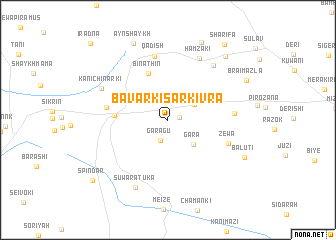 map of Bāvarkī Sarkivra