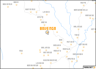 map of Bavenga