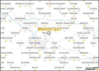 map of Bavenstedt