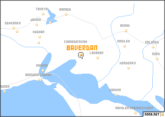 map of Bāverdān