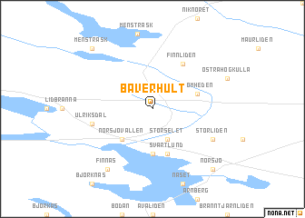 map of Bäverhult