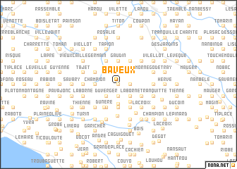 map of Baveux