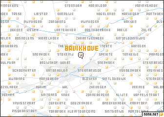 map of Bavikhove