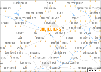 map of Bavilliers