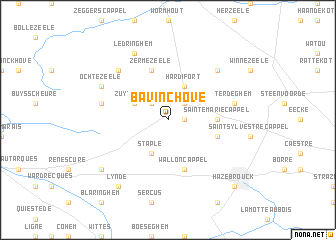 map of Bavinchove