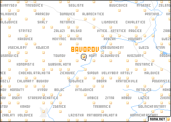map of Bavorov