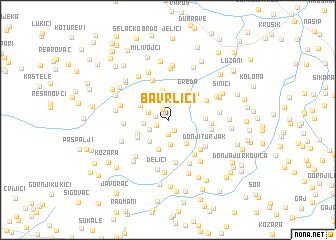 map of Bavrlići