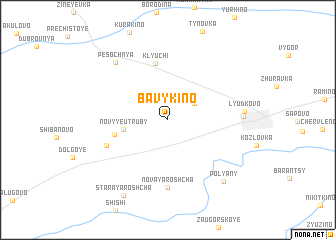 map of Bavykino