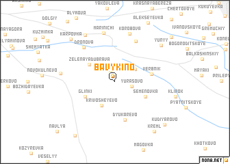 map of Bavykino