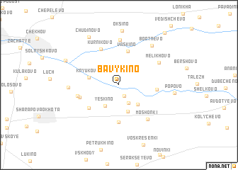 map of Bavykino