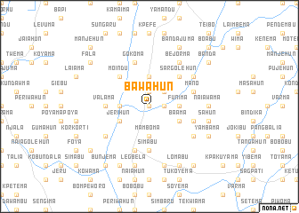 map of Bawahun