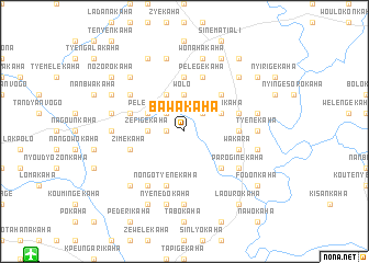 map of Bawakaha