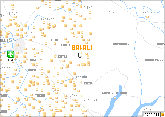 map of Bāwali