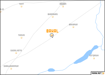 map of Bāwal