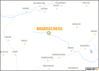 map of Bawangcheng