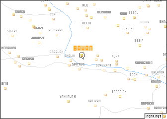 map of Bāwan