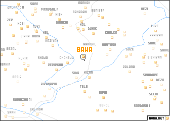 map of Bāwa