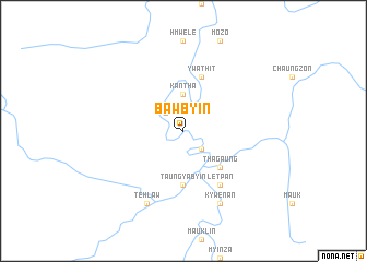 map of Bawbyin