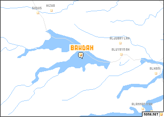 map of Bawḑah