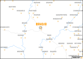 map of Bawdia