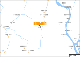 map of Bawdibin