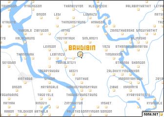 map of Bawdibin