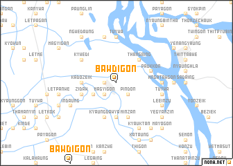 map of Bawdigon