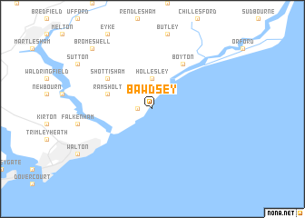 map of Bawdsey