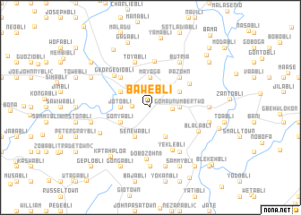 map of Bawebli