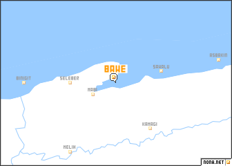 map of Bawe