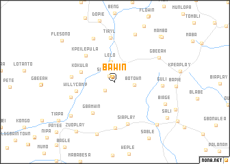 map of Bawin