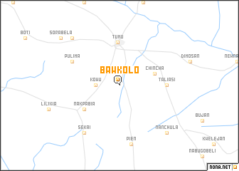 map of Bawkolo