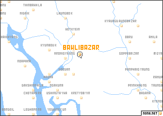 map of Bawli Bāzār