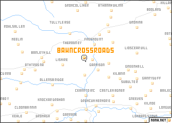 map of Bawn Cross Roads