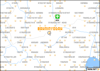 map of Bawninyodaw