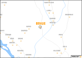 map of Bawue