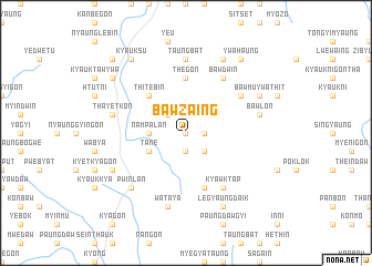 map of Bawzaing