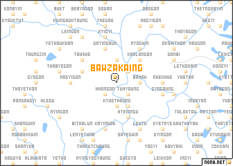 map of Bawzakaing