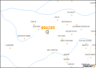 map of Bawzan