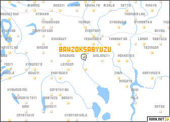 map of Bawzok Sabyuzu