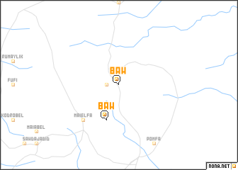 map of Bāw