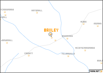 map of Baxley