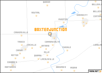 map of Baxter Junction