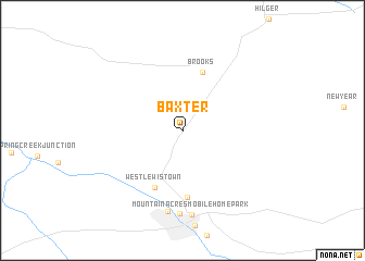 map of Baxter