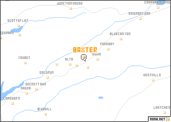 map of Baxter